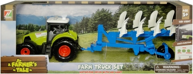 Tractor met aanhanger met licht en geluid