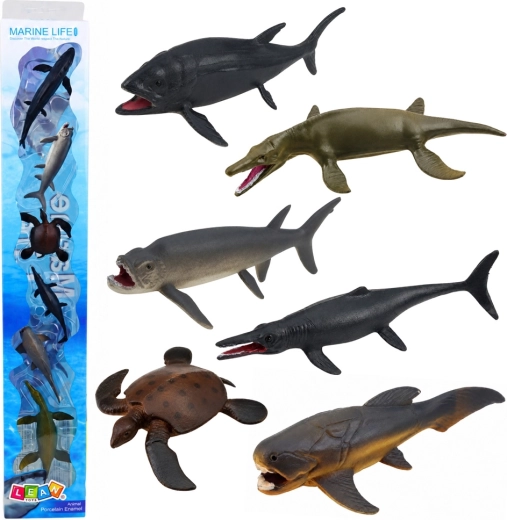 Marine Life set mini figuren van zeedieren (6 st., 6–9 cm)