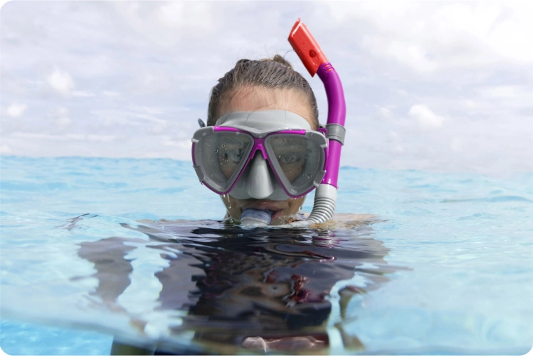 Comfortabel ademen aan de oppervlakte