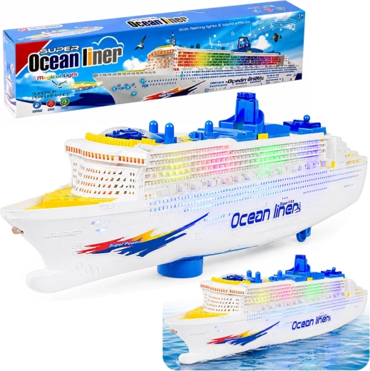 Kinder-cruiseschip met licht en geluid