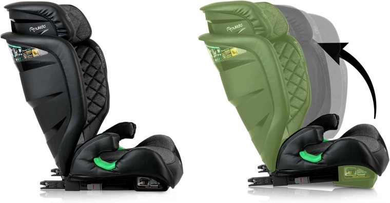 Groeien met het kind: 12 posities van de hoofdsteun