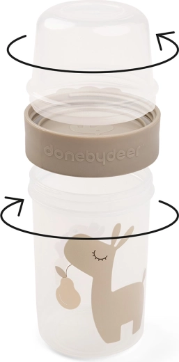 Done by Deer grote snackbox to go 2-way Lalee zandkleurig
