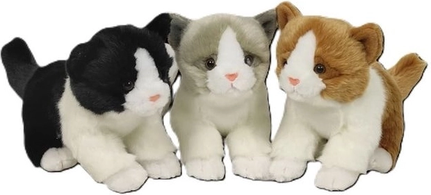 Pluchen kitten 18 cm (3 kleuren)