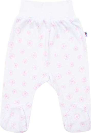 Half-slaapbroekje met brede tailleband en gesloten voetjes