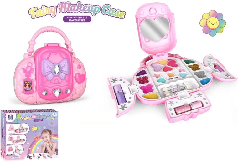 Kindercosmeticataset in een handtas in de vorm van een eenhoorn