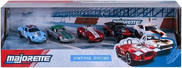 Majorette Vintage Racing – set van 5 raceauto’s