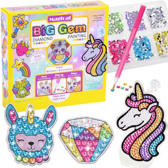 Creatieve set voor diamantschilderen MAGICAL BIG GEM
