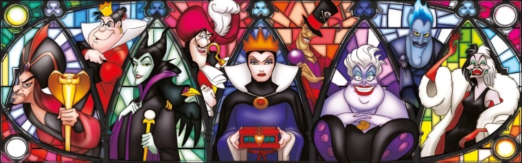 Panoramapuzzel Disney Villains 1000 stukjes