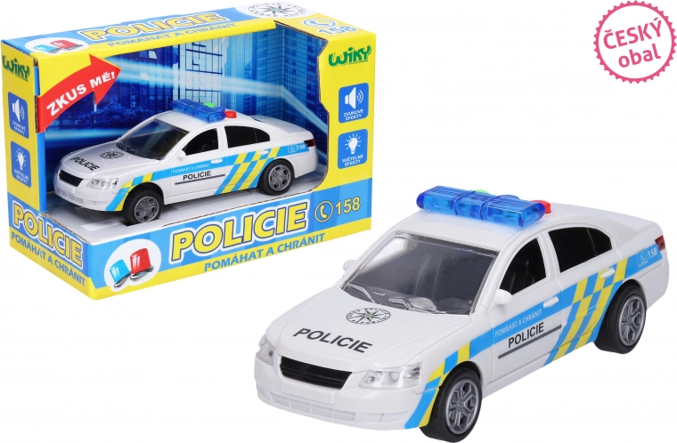 Politieauto met effecten