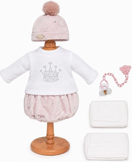 Guca outfit voor babypop van 42–46 cm met accessoires