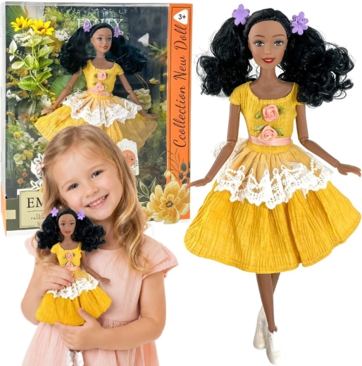 WOOPIE ROYAL-pop Emi met zwart haar, 32 cm