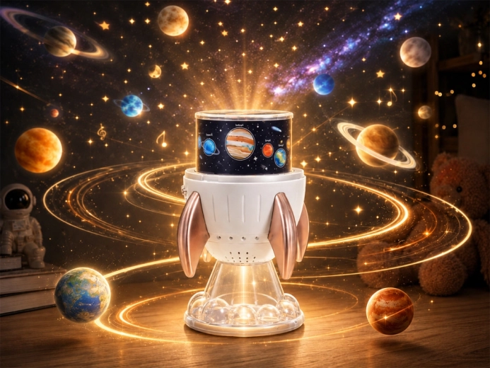 Draaiende projectie 360° voor een levendiger effect