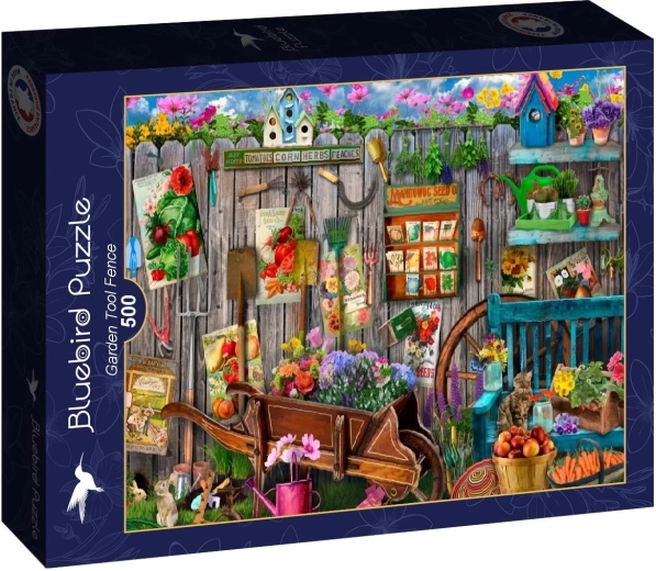 Bluebird puzzel hek met tuingereedschap 500 stukjes