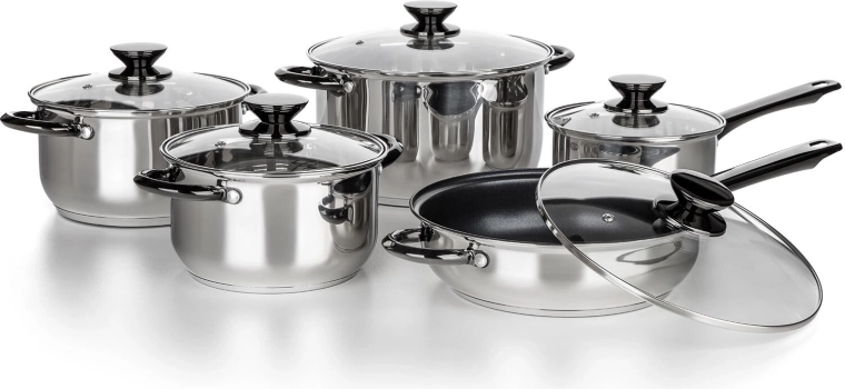 Glazen deksels met stoomopening