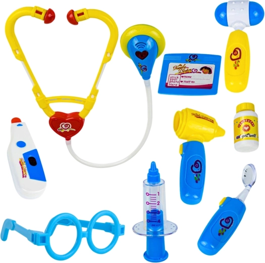 Realistische instrumenten voor doktertje spelen