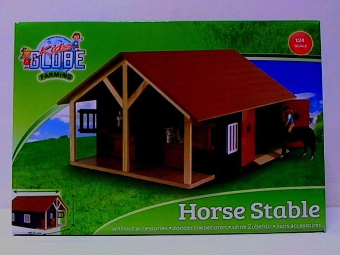 Kids Globe Farming houten paardenstal 1:24