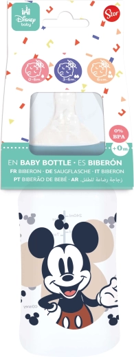 Babyfles MICKEY 240 ml met antikrampjessysteem