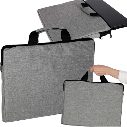 Grijze laptoptas 15,6 inch