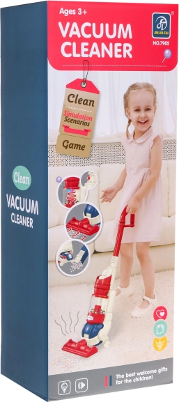 Interactieve kinder stofzuiger 3+ met elektrische borstel en polystyreen balletjes