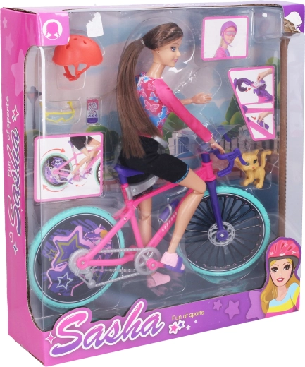 Pop met fiets 26 cm