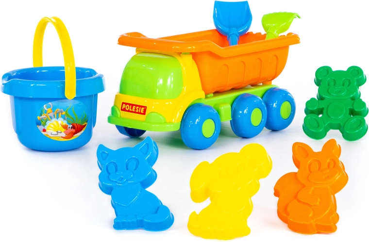 Kiepwagen voor het vervoeren van zand
