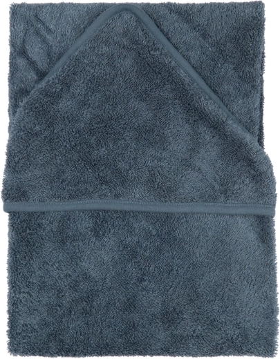 Timboo badcape met capuchon XXL 95 × 95 cm marin