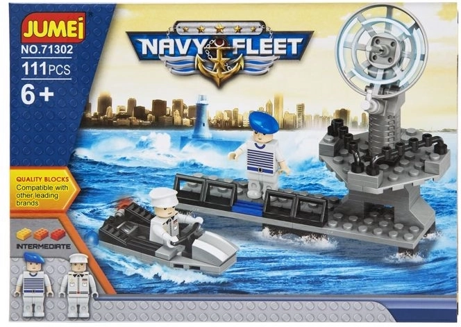 Bouwset Jumei Navy Fleet – marine 111 onderdelen, 25 × 18 cm - 1 stuk