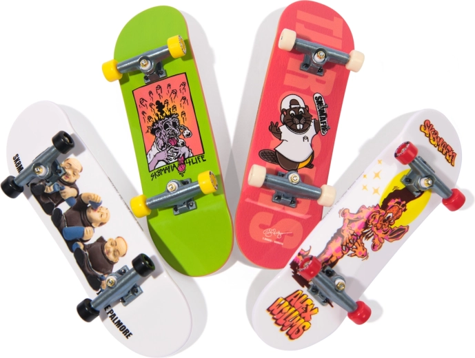 4 boards met SK8MAFIA-graphics