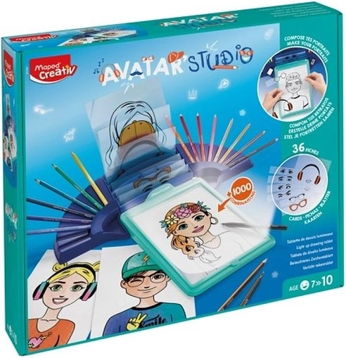 Creativ Avatar Studio – verlichte tekentablet om avatars te maken
