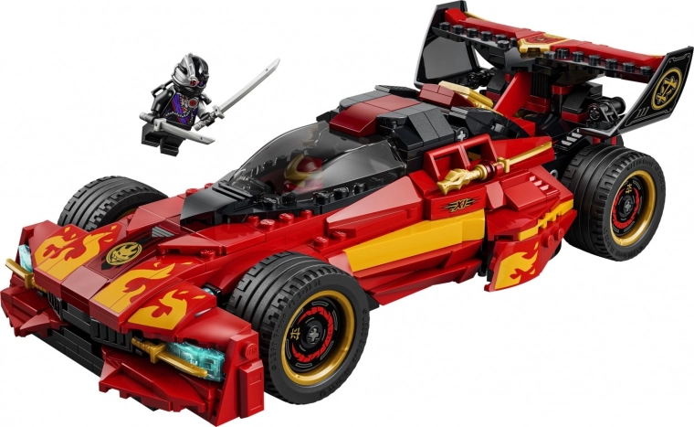 3 minifiguren en uitrusting voor actievolle battles