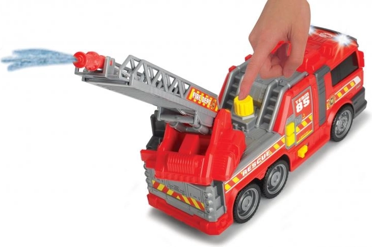 Uitschuifbare ladder met waterspuit