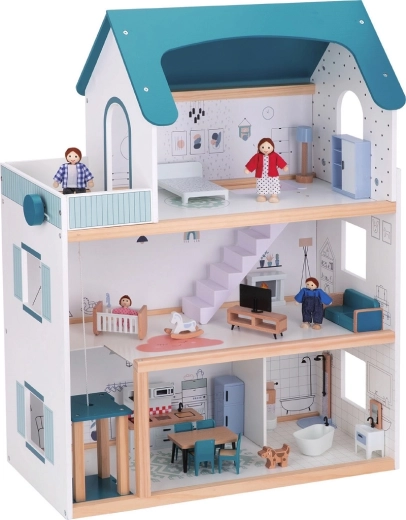 Poppenhuis Barbora met accessoires