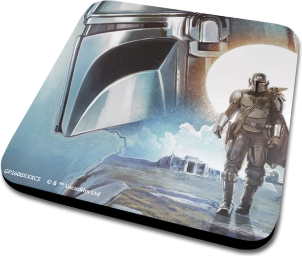Onderzetter met Mandalorian-helm
