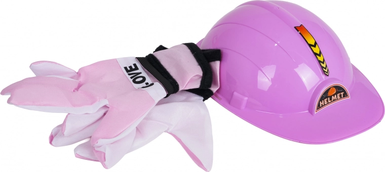 Veiligheidshelm en handschoenen