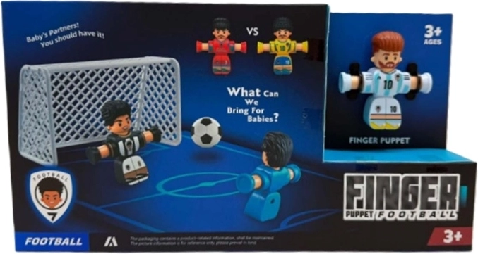Kinder-voetbalspelset met 2 spelers, 2 ballen en een doel
