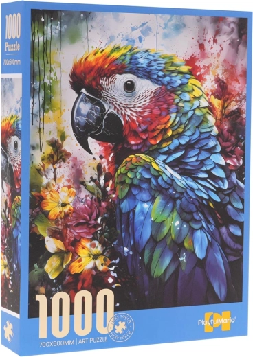 Puzzel 1000 stukjes – ara papegaai (70 × 50 cm)