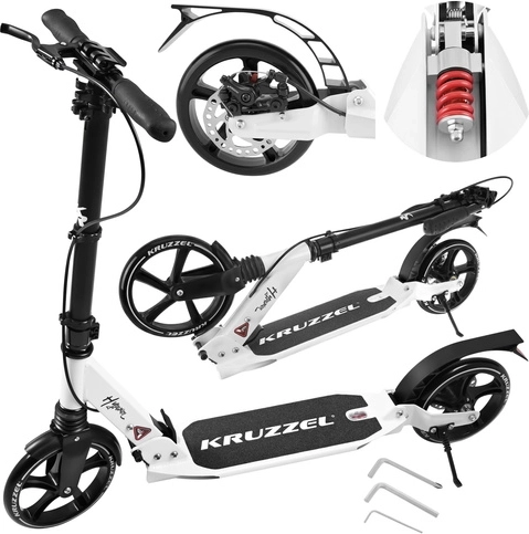 Snel opvouwen, vering en verstelbaar stuur