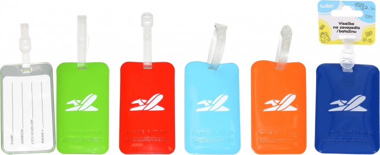 Bagagelabel in diverse kleuren