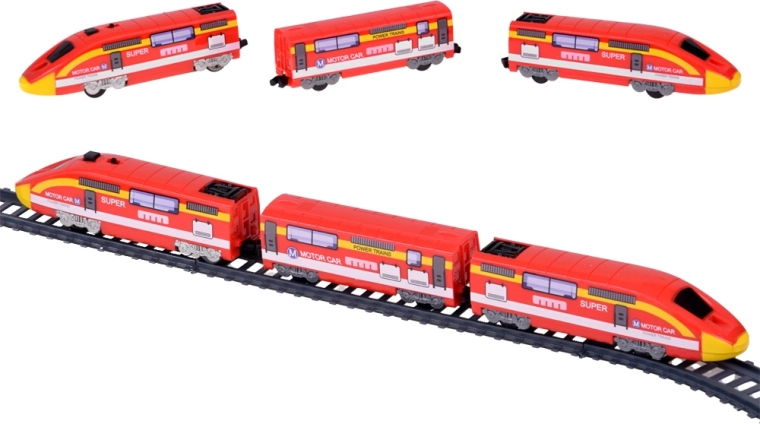 Moderne elektrische trein met 2 snelheden en licht