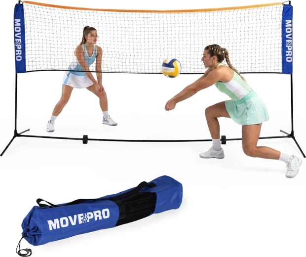 Movep​ro universeel opvouwbaar sportnet 3-in-1 305 × 140 cm met tas