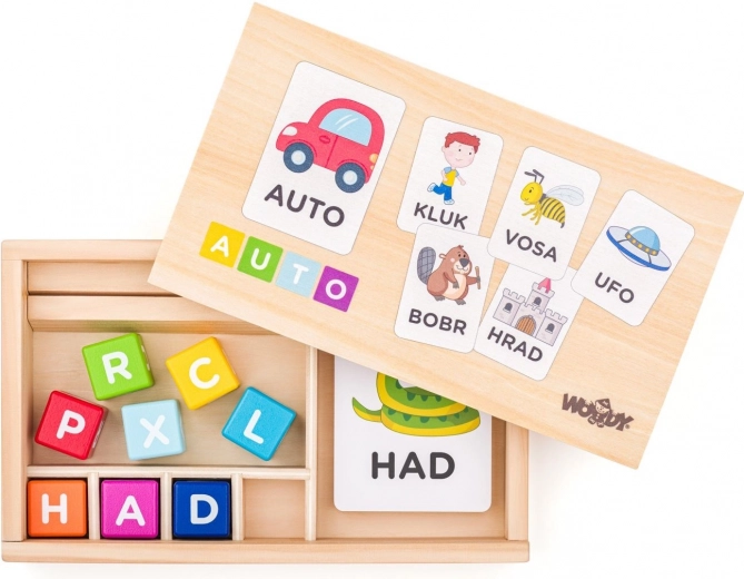 Woody stel woorden samen – educatief spel voor kinderen