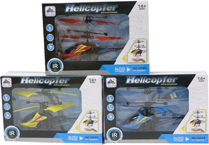 Rc helikopter bestuurd met de hand