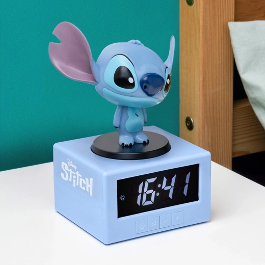 Stitch tafelwekker met projectie