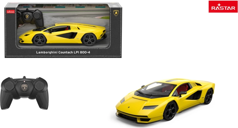 RC-auto Lamborghini Countach LPI 800-4 Rastar 1:16 geel