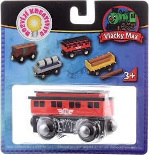 Max passagierswagon rood