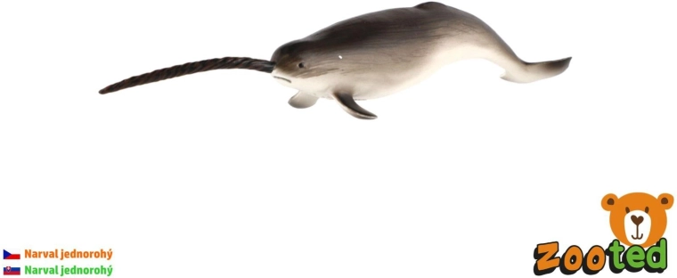 Figuur van een narwal van 20 cm