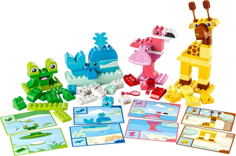 Dieren met beweegbare en speelse functies