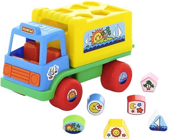 Vormensorteerder auto voor kinderen