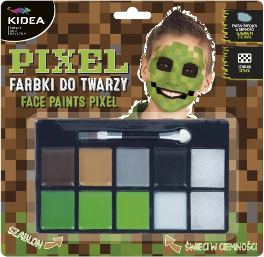 Gezichtsverfset Kidea Minecraft Pixel - 1 stuk