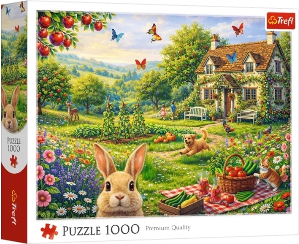 Trefl puzzel 1000 stukjes huisje op het platteland